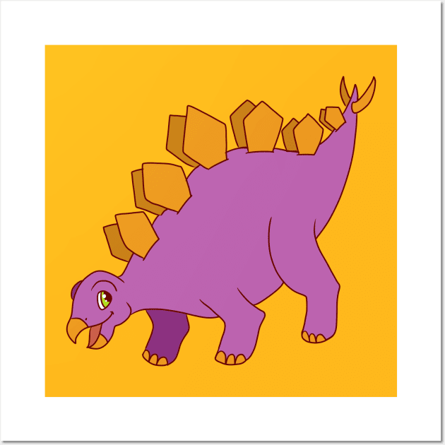 Stegosaurus Wall Art by AndySaljim